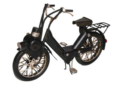 Blechmodell Mofa Oldtimer Solex Mofa-Fahrrad in schwarz Oldtimer L 25 cm aus Blech