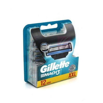 12x Gillette Mach3 Ersatzklingen XXL-Set Großpackung Rasierklingen BigBox