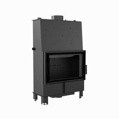 Kratki Wasserführender Kamineinsatz LUCY 16 kW BLACK Ø 200 Doppelverglasung