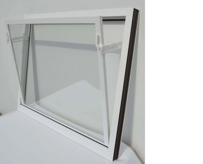 1x Fenster weiß Kellerfenster 60 x 30 cm Einfachverglasung Farmfenster Verstellbar