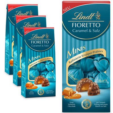 Lindt Fioretto Minis Beutel Caramel & Salz,4x 115g