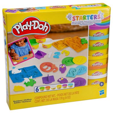 47,00 EUR/ kg Play-Doh Starters Kinderknete Set Zahlen lernen Knete Knetformen