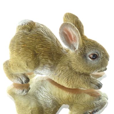 Kaemingk Hase Hellbraun auf den Vorderpfoten liegend 5 cm - Polyresin
