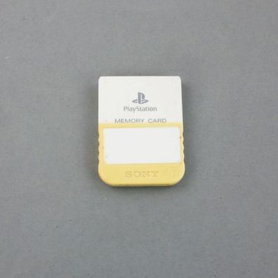 Original Playstation 1 - Ps1 - Psx Memory Card - Speicherkarte in Weiss mit 1Mb ...