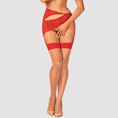 OB S814 stockings nude-red L/ XL