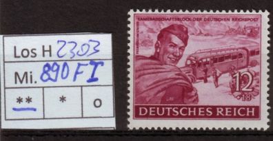 Los H2303: Deutsches Reich Mi. 890 F I * *