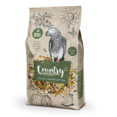 Witte Molen Country Futter für Papageien 4 x 2 kg