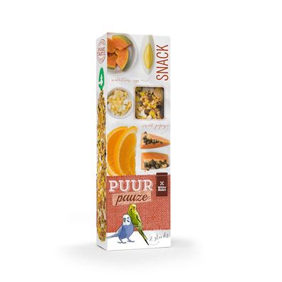 Witte Molen Puur Pauze Wellensittich Sticks Papaya Orange 1x60g