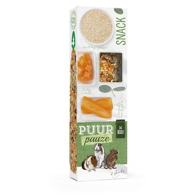 Witte Molen Puur Pauze Kaninchen und Nagersticks groß Quinoa Karotte 8 x 180 g