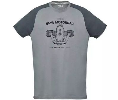 BMW M Performance Motorsport T-Shirt grau Boxer Motorrad