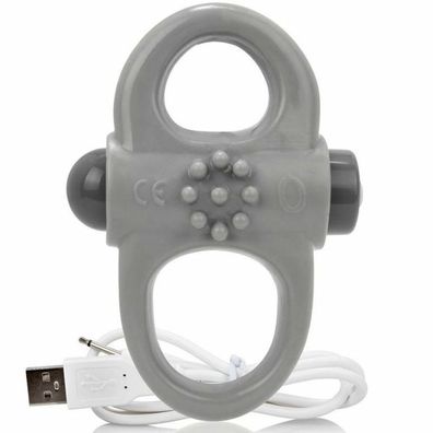 The Screaming O Charged Yoga Vibe Ring Vibrierender Penisring grau