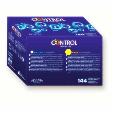 Control NATURE FORTE Ergonomische Kondome aus Naturlatex extra stark - 144 Stück
