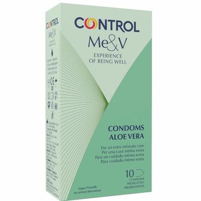 Control Me&V Condoms Aloe Vera Kondome feuchtigkeitsspendend und schmierend, 10 Stück