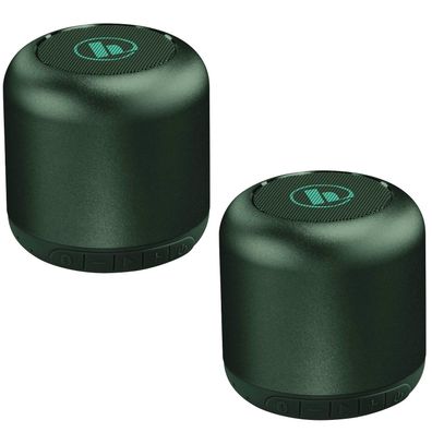 2x SetHama Bluetooth Lautsprecher Drum 2.0 TWS ALU BT Speaker MP3 Musik-Box AUX