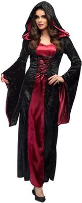Vampir Herrin Kostüm Damen schwarz. rot Größe 40/42 (M)