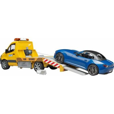 MB Sprinter Autotransporter mit Light & Sound Modul (orange/ blau, Inkl. Roadster)