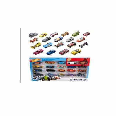 Mattel H7045 - Hot Wheels - Die Cast - 20 Fahrzeuge 1:64