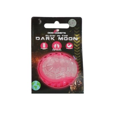 Dog Comets Glow in the Dark Moon Pink S