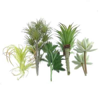 DPI Agaven - Sukkulenten Set zum Stecken 5 teilig - Kunstpflanzen