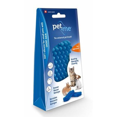 Pet + Me Cat Kurzhaar Bürste blau