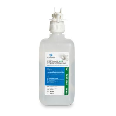Dr. Schumacher Aseptoman med Händedesinfektion, 500ml Hygieneverpackung | Flasche (50