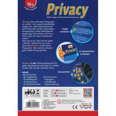 Amigo 02151 - Privacy Refresh - Familienspiel