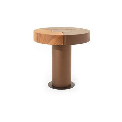 Stilvoller Runder Beistelltisch Wohnzimmer Designer Tische Robuste Möbel