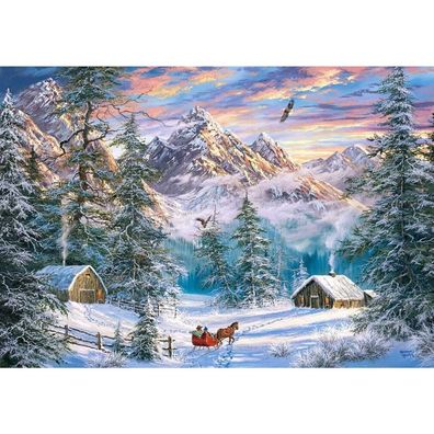 Castorland Puzzle Weihnachten in den Bergen 1000 Teile
