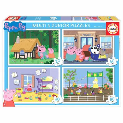 Peppa Pig Fortschrittspuzzle 20-40-60-80Stück