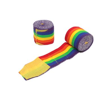 Boxbandagen elastisch Rainbow