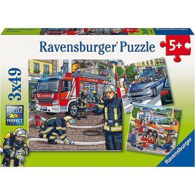 Ravensburger Puzzle Retter 3x49 Teile
