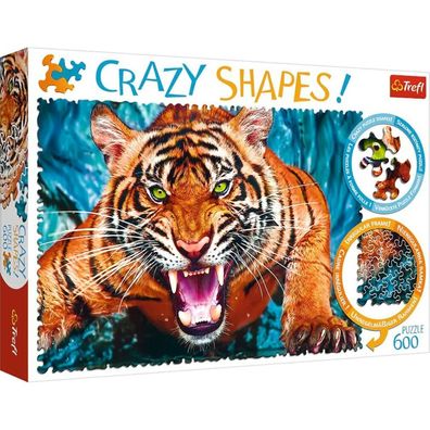 TREFL Crazy Shapes puzzle Tiger Attack 600 Teile