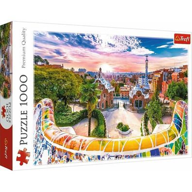 TREFL Puzzle Sonnenuntergang über Barcelona, Spanien 1000 Teile