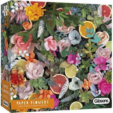 Gibsons Papier Blumen Puzzle 1000 Teile
