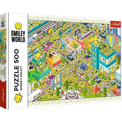TREFL Puzzle Smiley: Wo ist Smiley? 500 Teile