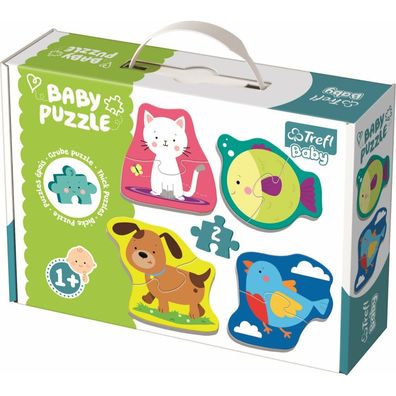 TREFL Baby puzzle Tiere 4x2 Teile