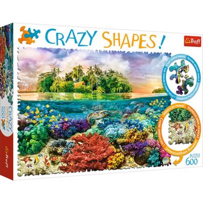 TREFL Crazy Shapes puzzle Tropical Island 600 Teile
