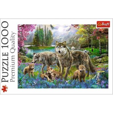 TREFL Puzzle Wolf Familie 1000 Teile