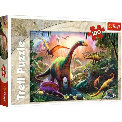 TREFL Puzzle Welt der Dinosaurier 100 Teile