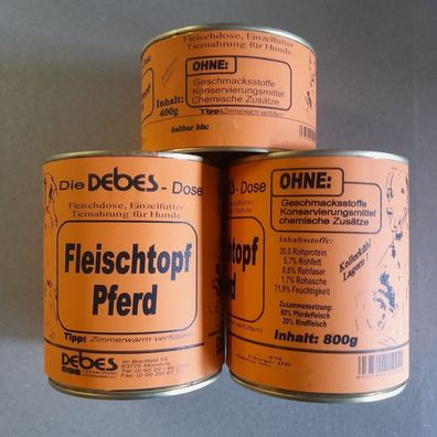 Fleischtopf Pferd 400g - 1 Stück