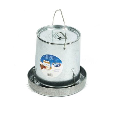 Duvo Futterautomaten für Hühner aus Metall für 14 kg