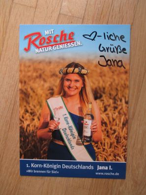 1. Korn-Königin Deutschlands Jana I. - handsigniertes Autogramm!!!