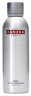 Danzka Premium Vodka in Aluminiumflasche aus Dänemark 0,7l 40%vol.