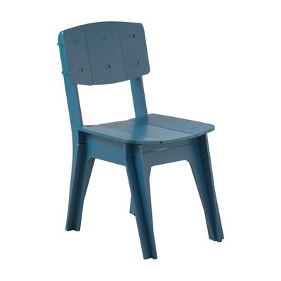 SoBuy HFST01-B Kéchenstuhl Schreibtischstuhl mit Récklehne Arbeitsstuhl Blau