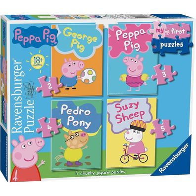 Ravensburger Mein erstes Peppa Pig Puzzle 4in1 (2,3,4,5 Teile)