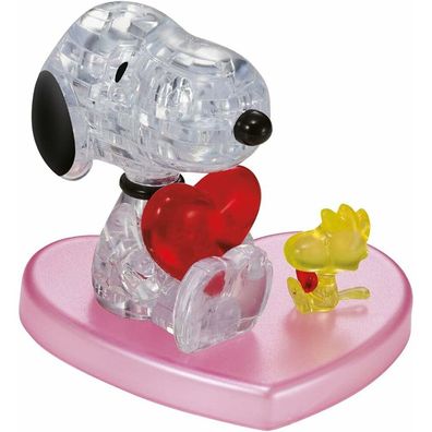 HCM KINZEL 3D-Kristallpuzzle Snoopy in Love 34 Teile