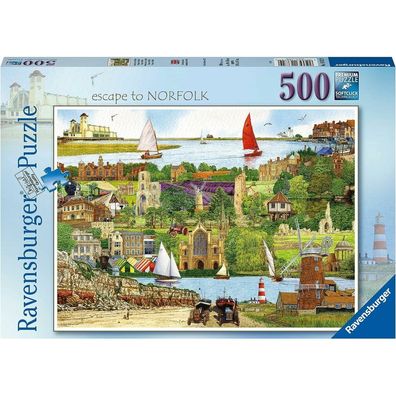 Ravensburger Escape to Norfolk Puzzle 500 Teile