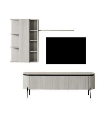 Perfekte Wohnzimmer Set Besteht aus TV-Lowboard und Wandschrank 2tlg.