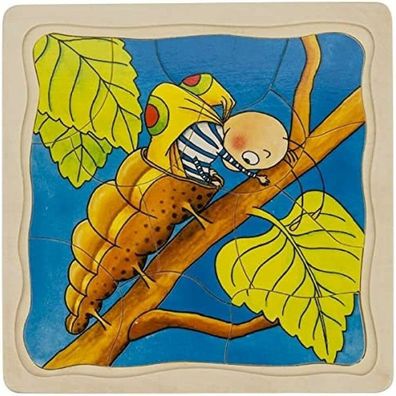 Goki Schichtpuzzle aus Holz - Schmetterling