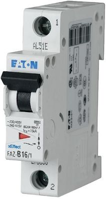 Eaton FAZ-C2/1 Leitungsschutz-Schalter, C-Char, 2A, 1p (278549)